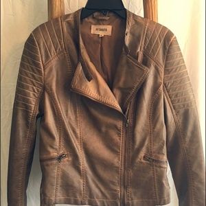 BB Dakota Brown Faux Leather Jacket Size M
